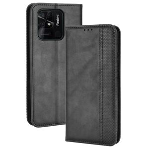 MTK Wallet Stand Flip Telefontaske til Redmi 10C - Sort Black