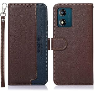 MTK KHAZNEH telefoncover til Motorola Moto E13 4G - brun/blå Brown