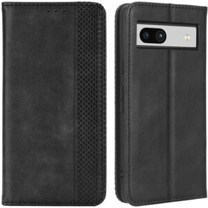 MTK Google Pixel 7a Stand Phone Case Fuld Protection Pung Cover - So Black