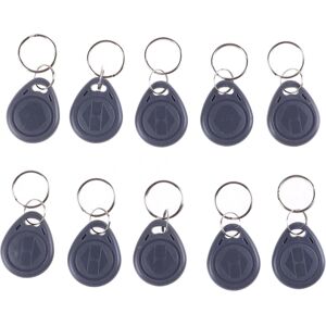 Jettbuying 10 stk T5577 duplikator badge kopi 125khz rfid tag kort nøglering Gray One Size