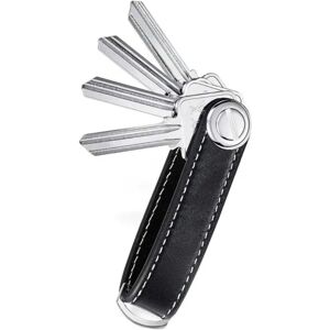 Key Organizer Læder Nøgleholder Nøglering Sort sort black