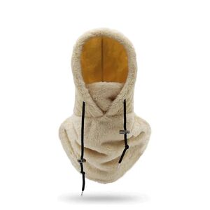 DAO Sherpa Hood Ski Mask Vinter Balaclava Koldt Vejr Vindtæt Justerbar Varm Hætte Cover Hat Cap Tørklæde[DB] Khaki