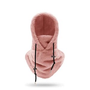 DAO Sherpa Hood Ski Mask Vinter Balaclava Koldt Vejr Vindtæt Justerbar Varm Vinter Hætte Cover Hat Cap Tørklæde[DB] Pink