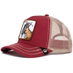 Mesh Dyrebroderet Hat Snapback Hat Gederød goat red