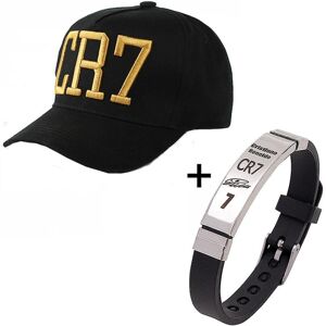 Cr7 Cap Baseball Cap Justerbar Cristiano Ronaldo Logo Armbånd God kvalitet