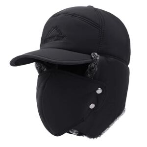 Global Hat med maske Black one size