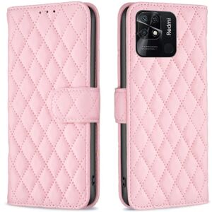 SKALO Xiaomi Redmi 10C BINFEN COLOR Quiltet Pung - Pink Pink