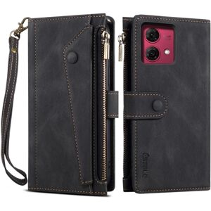 SKALO Motorola Moto G84 5G ESEBLE Big Wallet Pungetui - Sort Black