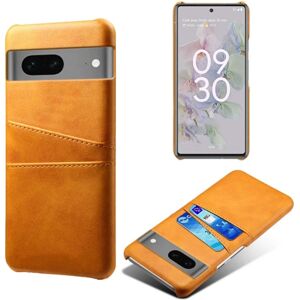 SKALO Google Pixel 7a PU-læder Kortholder Cover - Lys brun Light brown