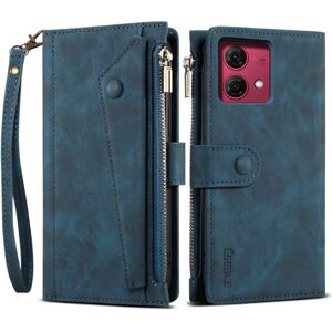 SKALO Motorola Moto G84 5G ESEBLE Big Wallet Pungetui - Blå Blue