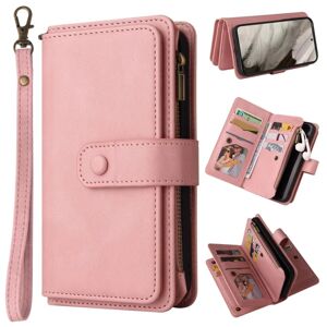 SKALO Google Pixel 8 Big Wallet 17-RUM Pungetui - Pink Pink