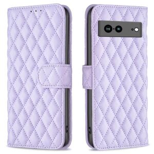 SKALO Google Pixel 7a BINFEN COLOR Quiltet Pung - Lilla Purple