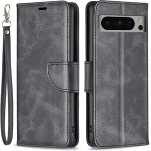 SKALO Google Pixel 8 Pro Flip Cover m. pung i PU-læder - Sort Black