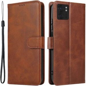 SKALO Motorola Edge 40 5G Premium Wallet Flip Cover - Brun Brown