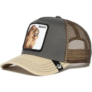 Mesh Animal Brodery Mat Snapback Hat Lion Beast Grey - Perfet lion beast gray