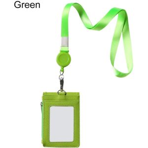 Kort Badge Holder ID Lanyard Navneskilt GRØN Green