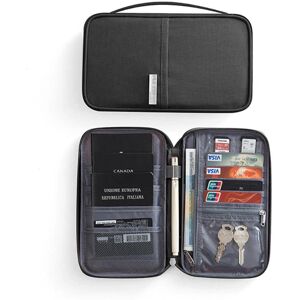 Tech of sweden RFID-beskyttelse - Sort Universal Travel Wallet Passport taske Black one size