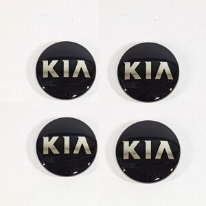 Tech of sweden KIA04 - 58MM 4-pak Center dækker KIA Silver one size