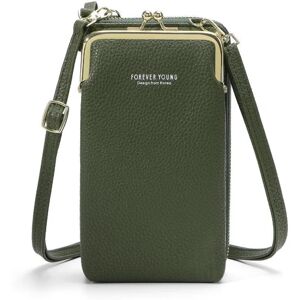 Angelbaby Mobiltaske Pung Kortholder Taske med skulderrem. 10 farver Green