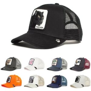 Panther Mesh Kasket Animal Farm Trucker Baseball Kasket Far Hat Snapback Wolf Tiger Outdoor Beast Paradise Tukankasketter Shark