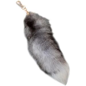 Plys-ræv Hale Nøglering Furry Animal Tail Nøglering Nøglering 40cm Animal Tail A