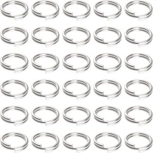 400 Pack Nøglering Ring 10mm Mini Split Jump Ring med Dobbelt Spli