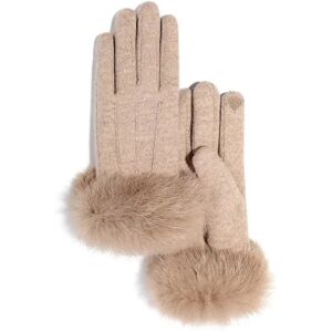 JBK Cashmere Handsker Kvinders Vinter Coldproof Touch Screen Handsker Dobbeltlags fortykkede varme handsker