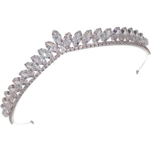 FLOWER LOST Kvinder Pearl Crystal Crown Pandebånd: Brude Bryllupsfest Hårbånd Piger Prinsesse Kostume Tiara Brude Hovedstykke Brudepige Hårtilbehør