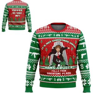 brand Hans Gruber Fall Nakatomi Plaza Die Hard Ugly Christmas Sweater Gave Julemand Pullover Herre 3d L