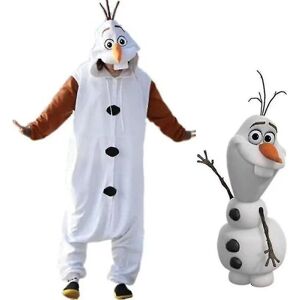 Olaf Frozen Voksen Snemandskostume Kigurumi Pyjamas Pyjamas Ozq høj kvalitet Xl