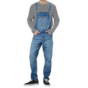 Mænd Jeans Bukser Denim Dungarees Overalls Bib And Brace Arbejdsbukser Dark Blue 2XL