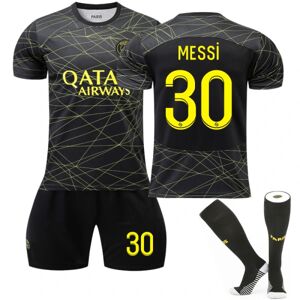 2023 Paris Saint-Germain Messi #30 fjerde trøjesæt til børn, voksne 16(90-100CM)