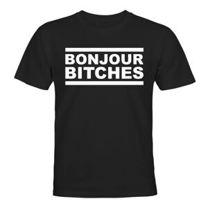 Bonjour Tæver - T-SHIRT - UNISEX Svart - L