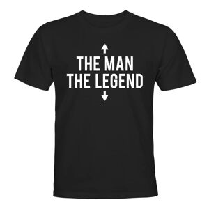 The Man The Legend - T-SHIRT - UNISEX Svart - XL