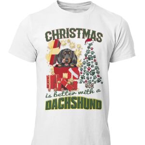 Highstreet Gravhunde-t-shirt - Julen er bedre med en Cocker Spanie White L