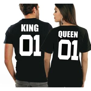 Highstreet King t-shirt eller Queen t-shirt 01 print XXL - Queen