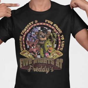 Highstreet FNAF t-shirt med Freddy Fazbear 164cl youth 14-15år