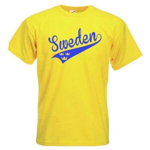 Highstreet Sweden Swosh stil t-shirt med 3 kroner M