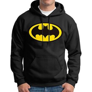 Mænd Superman Batman hættetrøje Langærmede hættetrøjer Pullover Activewear Outdoor Toppe Black 2XL