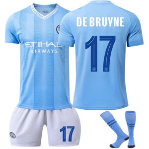 24 Manchester City UEFA Champions League hjemme nr. 9 Harland trøje 17 De Bruyne 10 Rashford fodbolddragt NO.17 DEBRUYNE 28