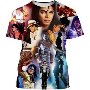 Michael Jackson T-shirt Mænd Kvinder Mode Casual 3d-printede T-shirts Harajuku Style Oversized T-shirt Hip Hop Streetwear Toppe 5 4XL