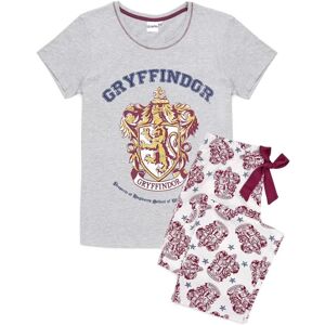 Harry Potter Dame/Dame Gryffindor Lang Sæt Grå/Wh Grey/White/Maroon M