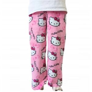 brand Tegnefilm HelloKitty flannel pyjamas Plys fortykket kvinders varm pyjamas Svart rosa katt XL