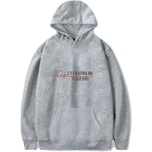 s Anatomy American Drama Intern Hættetrøje Pullover Grafisk Print Hættetrøjer Z X Grey S