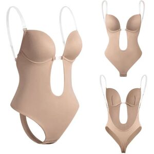 Kvinders Rygløse Hapewear Plunge V-hals Body Invisible Hape Skin S