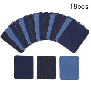 Fortykket ryglim Patch Bukser Sweater Shirt Albue Rektangulær denim fortykket sektion 18 stk. 18PCS