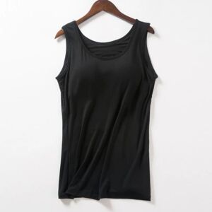 Strap Vest Basic Vest SORT L black L