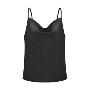 Sexy Dance Kvinder Sexet Sommer Silke Ærmeløs Tank Shirt Strand Casual Top Black,XXL