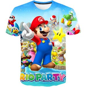 Super Mario 3D-printet T-shirt til børn Drenge Toppe 140M 140M - C 140CM