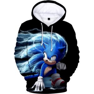 Boys Sonic The Hedgehog Sport Casual hættetrøje børnetrøje V A 130cm